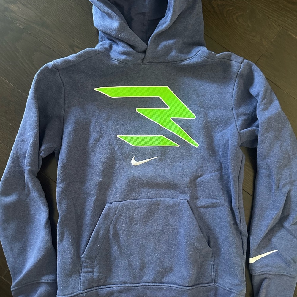 Nike Navy 3 Brand Sweatshirt - Youth M